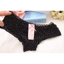 16 Colors Women Rainbow Bowknot Boyshorts Sexy Dot Underwear Women Lace Ruffles Sheer Panties Butt Lifter Briefs PY3 J4U66