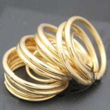 16pc Stylish Punk Stackable Plain Band Above Knuckle Midi Finger Ring  J4U66
