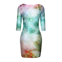 18 Colors Sexy Slim Dress Fit 3D Animal Print Space Galaxy Bodycon Mini DressesJFY66