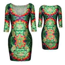 18 Colors Sexy Slim Dress Fit 3D Animal Print Space Galaxy Bodycon Mini DressesJFY66