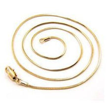 18K Gold Plated Chain Necklace For Men Women Snake Chain 18-26 inch DIY Long Chain J4U66