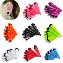 18Pcs Acrylic Ear Plug Taper Kit Gauges Ear Expander Stretcher Stretching Piercing Women Mens Body Jewelry J4U66