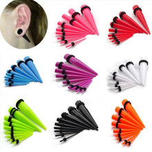 18Pcs Acrylic Ear Plug Taper Kit Gauges Ear Expander Stretcher Stretching Piercing Women Mens Body Jewelry J4U66