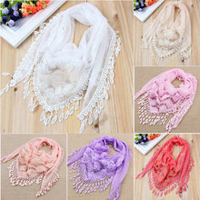 150*50CM7 Colors Tassel Scarf women Embroidered Flower Scarf Bib J4U66