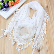150*50CM7 Colors Tassel Scarf women Embroidered Flower Scarf Bib J4U66