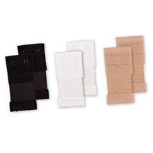 2 Rows 2 Hooks Bra Extenders Nylon Clasp Strap Women Bra Strap Extender 3 Colors J4U66