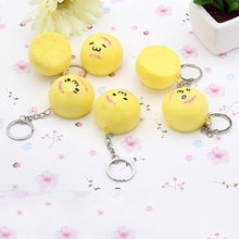 4cm Mini Panda Squishy Key Chains Cartoon Buns Bread Bag Cell Phone Straps J4U66