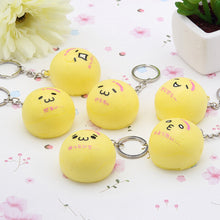 4cm Mini Panda Squishy Key Chains Cartoon Buns Bread Bag Cell Phone Straps J4U66