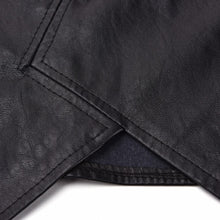 Asymmetric Short Faux Leather Skirt Black PU Leather Sheath Pencil Skirt BlackWomen Sexy High Waist Slim Bodycon Skirt J4U66