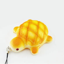 Charms Kawaii Bread Scented Key Chain Cute PU Tortoise Squishy Tortoise Squishy Bag Cell Phone Straps 7*6.5CM J4U66