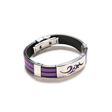 Chic Men Stainless Steel Silicone Metal Wristband Bracelets Bangle Stylist Jewelry Gifts J4U66