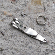 EDC Bag Suspension Clip with Key Ring Carabiner Stainless Steel Outdoor Quicklink Tool J4U66