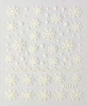 Fashion 3D Nail Art Stickers Decals Decoration Snowflake Design For Women Lady Beauty J4U66