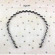 Men Women Black Metal Wavy Hair Head Hoop Band Sport Headband Hairband Headwear Hair Ornament accessories J4U66