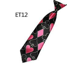 Stripe Plaid 3D Print Men Neck Ties School Boys Children Kids Baby Men Wedding Elastic Tie 20 Colors J4U66