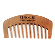 Natural Health Peach Wooden Mahogany Comb Present Comb Perfect Gift J4U66