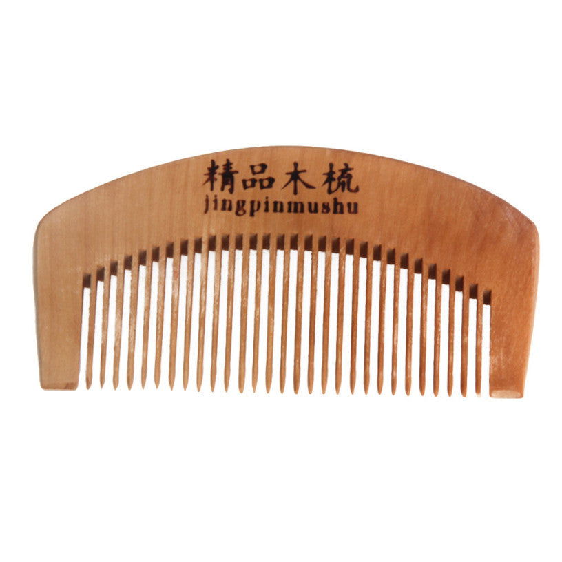Natural Health Peach Wooden Mahogany Comb Present Comb Perfect Gift J4U66
