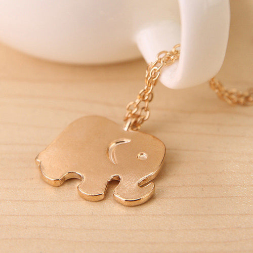 Cute Elephant Women Charming Sweater Chain Necklace J4U66