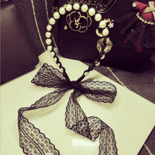 Simulated Pearl Wave Bands Beautiful Lace Bows Hair Bands Headbands for Girls Headwear Hair Accessories for Women J4U66