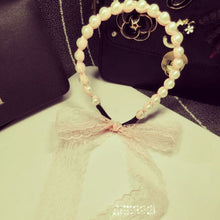 Simulated Pearl Wave Bands Beautiful Lace Bows Hair Bands Headbands for Girls Headwear Hair Accessories for Women J4U66