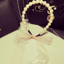 Simulated Pearl Wave Bands Beautiful Lace Bows Hair Bands Headbands for Girls Headwear Hair Accessories for Women J4U66