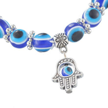 Hamsa Fatima Hand Evil charm magic captivate allure Eyes Bracelet Handmade Beads Bracelet J4U66