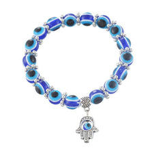 Hamsa Fatima Hand Evil charm magic captivate allure Eyes Bracelet Handmade Beads Bracelet J4U66