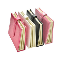 Pu leather Stud Earrings collection book pattern portable jewelry display creative jewelry storage box J4U66