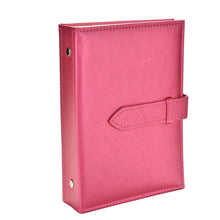 Pu leather Stud Earrings collection book pattern portable jewelry display creative jewelry storage box J4U66