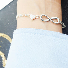 jewelry bracelet femme charm Infinity hand bracelet gift Lucky 8 and Heart Bracelet Pendant bangles bracelet J4U66