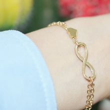 jewelry bracelet femme charm Infinity hand bracelet gift Lucky 8 and Heart Bracelet Pendant bangles bracelet J4U66