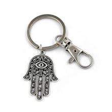 key chain Silver Hamsa Keychain Evil Eye Hand Keychain Charm Choker Choker Buddha Crescent Moon J4U66