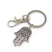 key chain Silver Hamsa Keychain Evil Eye Hand Keychain Charm Choker Choker Buddha Crescent Moon J4U66