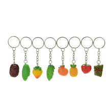 Novelty Creative Simulation Food Key Chain Fruit Vegetables Keychain Lanyard Keyring Key Ring Jewelry J4U66