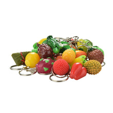Novelty Creative Simulation Food Key Chain Fruit Vegetables Keychain Lanyard Keyring Key Ring Jewelry J4U66