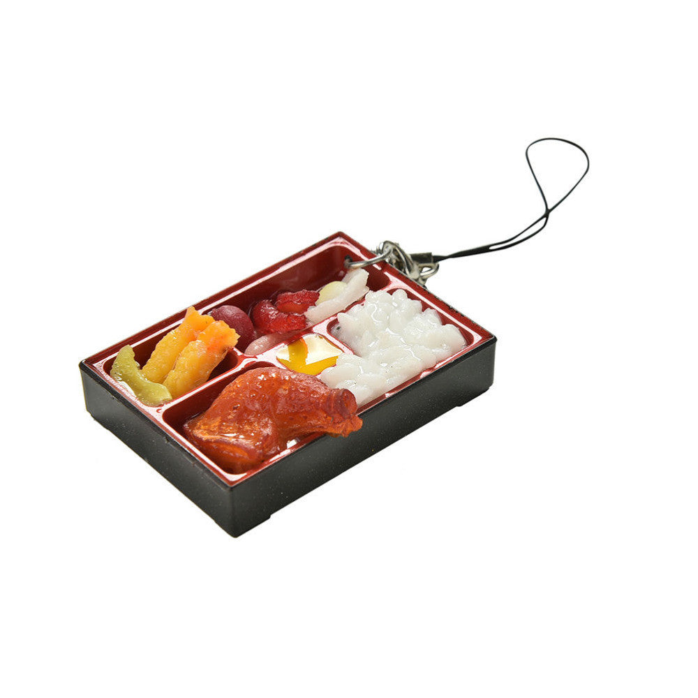Novelty Key Chain Japanese Food Simulation Sushi Lanyard Keychain Jewelry for Women J4U66