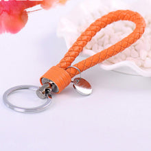 Novelty Key Holder Braided leather keychain Car Auto Keyring Women Bag Accessories 15 Colors J4U66