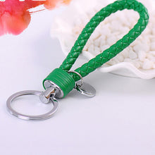 Novelty Key Holder Braided leather keychain Car Auto Keyring Women Bag Accessories 15 Colors J4U66