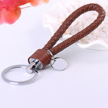 Novelty Key Holder Braided leather keychain Car Auto Keyring Women Bag Accessories 15 Colors J4U66