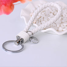 Novelty Key Holder Braided leather keychain Car Auto Keyring Women Bag Accessories 15 Colors J4U66