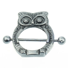Owl Nipple Shield Bar Ring Body Jewellery Nipple Piercing J4U66