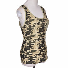 S-XXL Women Camouflage Tank Tops Lady Army Camo Sleeveless Vest Top Off Shoulder Camouflage T-Shirt Blouse with Pocket J4U66