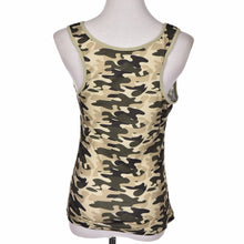 S-XXL Women Camouflage Tank Tops Lady Army Camo Sleeveless Vest Top Off Shoulder Camouflage T-Shirt Blouse with Pocket J4U66