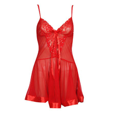 Sexy Lingerie Lace V-neck Transparent Sleepwear + G-string Super Light Dress Sex Sleepwears Underwear J4U66