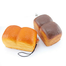 Squishy Bear Printed Key Chains Kawaii Squishy Bread Soft Toast Phone Straps Bag Parts & Accessories 5*3.5*3.5CM J4U66