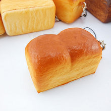 Squishy Bear Printed Key Chains Kawaii Squishy Bread Soft Toast Phone Straps Bag Parts & Accessories 5*3.5*3.5CM J4U66