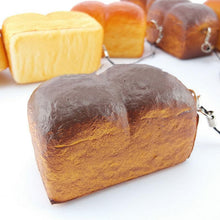 Squishy Bear Printed Key Chains Kawaii Squishy Bread Soft Toast Phone Straps Bag Parts & Accessories 5*3.5*3.5CM J4U66