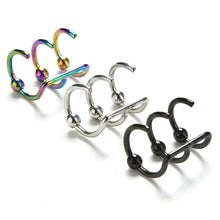 Stainless Steel Fake Lip Ear Nose Stud Ring Clip On Cartilage Septum Ring Punk Gothic Quality Cartilage Stud Made In China J4U66