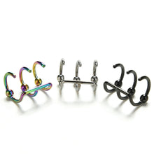 Stainless Steel Fake Lip Ear Nose Stud Ring Clip On Cartilage Septum Ring Punk Gothic Quality Cartilage Stud Made In China J4U66