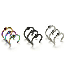 Stainless Steel Fake Lip Ear Nose Stud Ring Clip On Cartilage Septum Ring Punk Gothic Quality Cartilage Stud Made In China J4U66
